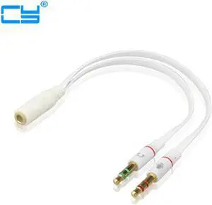 1Pcs 3.5mm Audio splitter Computer headphone audio 2 in 1 adapter jack