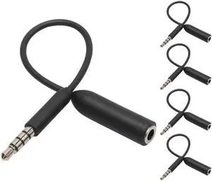 5pcs/set 3.5mm Male to Female Earphones Jack Splitter Adapter Earphone Audio Extension Cable for Music Players for PC Computers