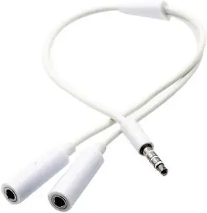 1Pcs 3.5mm Jack Earphone Splitter Adapter 1 Male to 2 Female Extension Audio Cable for iPhone 6s Plus Samsung S7 PUO88