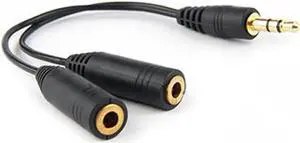 1Pcs OMESHIN 3.5mm Stereo Audio Male to 2 Female Headset Mic Y Splitter Cable Adapter