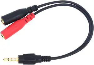 1Pcs Headphones jack 3.5 mm Splitter Stereo Audio Y Splitter 2 to 1 Male Cable Adapter Microphone Plug for Earphone
