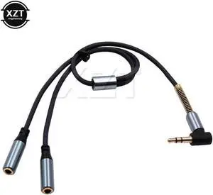 1Pcs 3.5mm 1 To 2 Dual Y Audio Splitter Cable Adapter Golden Connector for Earphone Headphone Accessory 1Pcs 3.5mm 1 To 2 Dual Y Audio Splitter Cable Adapter Golden Connector for Earphone Headphone Accessory