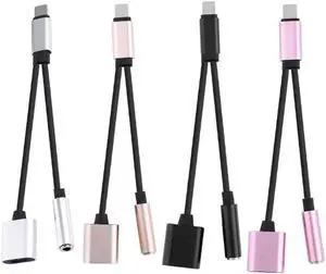1Pcs For iPhone X 8 7 plus Earphone Audio Charging Adapter Splitter Cable Support Phone Call For IOS 11 Music /Calling/Charging Cable
