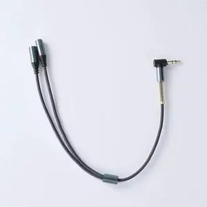 1Pcs 3.5mm 1 To 2 Dual Y Audio Headset Jack Splitter Share Cable Adapter Golden Connector Earpiece for Earphone Headphone