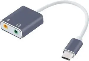 1Pcs USB3.1 Type C Audio Cable Adapter Type C to 3.5mm Jack Earphone & Microphone USB C Splitter For HUAWEI Matebook Xiaomi