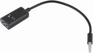 1Pcs sell 3.5mm Headphone Microphone Stereo Audio Splitter Adapter Cable