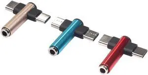 1Pcs Type C Audio Adapter 3.5Mm Aux Jack Charging Audio Adapter 2 In 1 Splitter Adapter For Xiao Mi For Samsung S10 Plus
