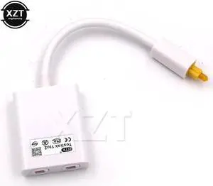 1Pcs Mini Digital Toslink Optical Fiber Audio 1 to 2 Female Splitter Adapter Micro Cable Accessory