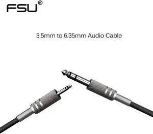 1Pcs Jack 3.5mm to 6.35mm Adapter Audio Cable for Mixer Amplifier Speaker 6.5mm Jack Male Splitter Audio Cable