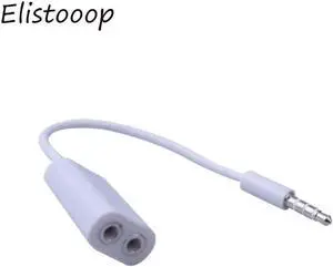 10Pcs 3.5 mm Jack Headphone Earphone Audio Cable Micphone Y Splitter Adapter 1 Female to 2 Male Earphone Cord