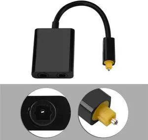 1Pcs Practical 1 In 2 Out Digital in Female Male Cables in Male Optical One Two Fiber Audio Splitter Cable Adapter