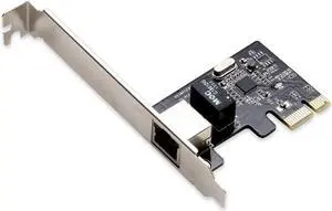 Gigabit Ethernet PCI Express 2.1 PCI-E x1 Network Interface Card (NIC) 10/100/1000 Mbps Realtek RTL8111F Chipset SI-PEX24038