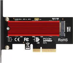 SK4 Pro M.2 NVMe SSD NGFF to PCIE X4 Adapter M Key Interface Card Suppor PCI Express 3.0 x4 2230-2280 Size m.2 Full Speed