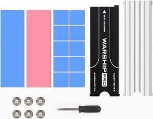 Cooling Warship Copper M.2 Heatsink NVME Heat Sink NGFF M.2 2280 Copper Sheet Thermal Conductivity Silicon Wafer Cooling