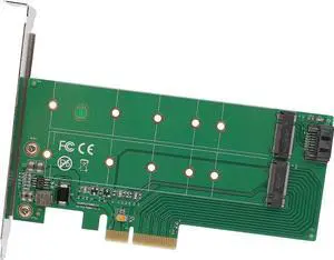M.2 M-Key SSD PCI-Express 2.0 x4 Adapter or M.2 B-Key SSD to SATA Interface Adapter Card