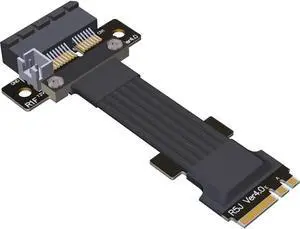PCI-e 4.0 M.2 WiFi A.E Key A+E to PCI-e x1/ x4/ x16 Slot Riser Extender Adapter Card Ribbon Gen4.0 PCIE Cable Wireless Network Card 8G/BPS (25cm,Pcie4.0 1x R51JF)