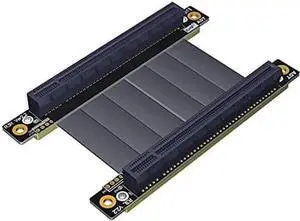 PCIE X16 Extension Line x16 Male to Female Pcie TX-TX Signal Direct Cable PCIe3.0x16 gen3 128G/bps High Speed Transmission (R33LR,10cm)