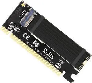 Swift MX16 M.2 NVMe SSD NGFF to PCIE 3.0 X16 Adapter M Key Interface Ccard Suppor PCI Express x16 2280 Size m.2 Full Speed (MX16+ N80 Black)