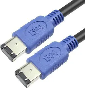 IEEE 1394 High Speed FireWire Cable iLink DV Cable Firewire 400Mbps/800Mbps IEEE 1394 Cord for Computer Laptop PC to JVC Camcorder SSD Enclosure 1394 Video Capture Card (6Pin to 6Pin 400Mbps,3m)