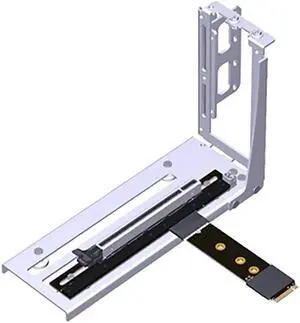 M.2 NGFF NVMe to PCIE x16 Extension Cable 64G/BPS for STX Motherboard Graphics Card M.2(Ultra SSD, M-Key) NVMe Slot Extension (15cm,K43SP+WH5)