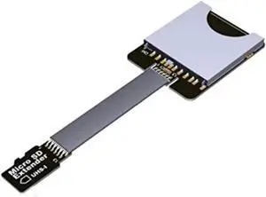 MicroSD TF Extension Cable Micro SD Extender Express Extender Cord Linker TF Card Reader Adapter for SDHC SDXC UHS-I Stable No FPC Card Reading Test Line Up to 104MB/s (5cm, B12SF)