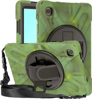 Galaxy Tab A7 8.7 T220 Shield Case, Shockproof Heavy Duty Impact Drop Protection Case Cover for Samsung Galaxy Tab A 7 SM-T220 SM-T225 (Camouflage)