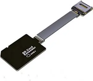 MicroSD TF Extension Cable Micro SD Extender Express Extender Cord Linker TF Card Reader Adapter for SDHC SDXC UHS-I Stable No FPC Card Reading Test Line Up to 104MB/s (5cm, B21SF)