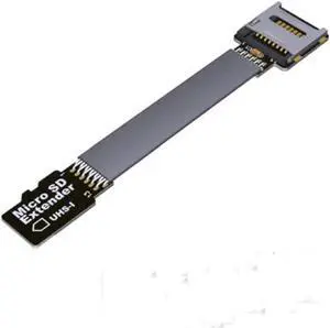 MicroSD TF Extension Cable Micro SD Extender Express Extender Cord Linker TF Card Reader Adapter for SDHC SDXC UHS-I Stable No FPC Card Reading Test Line Up to 104MB/s (15cm,B11SF)