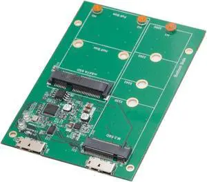 USB3.1 to M.2/mSATA SSD Adapter Components Other Green - SY-ADA50088
