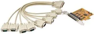SY-PEX15019 PCI-Express RS-232 Serial 8-Port Card with OXPCIe958 Chipset