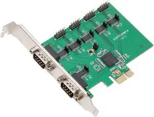 6 Port RS-232 DB9 Serial PCI-Express 2.0 x1 Card SI-PEX15040