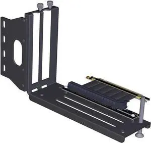 Graphics Video Cards Vertical Bracket PCIe 3.0 x16 PCI-E Express Extender Extension Cable for ATX PC Chassis Case Support RTX2080ti GTX1080ti Titan XP Radeon580 VEGA64 (25cm,R33SH with Bracket)