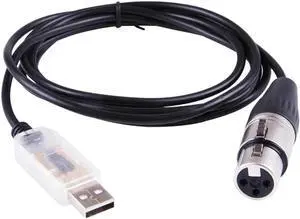 Usb To Dmx Interface Adapter Stage Lighting Disco Light Dj freestyler Art-net Software Party Lights Cable Led Dmx 512 Cable 16.4ft