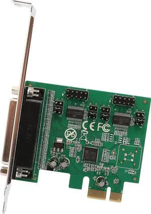 2 Port Parallel 1 Por Serial PCIe x1 Card, PCI Express to DB25 and DB9 with Low Bracket, Support SPP / PS2 / EPP/ECP Modes RS232 / RS485 / RS422 and Centronics Interface SI-PEX50103