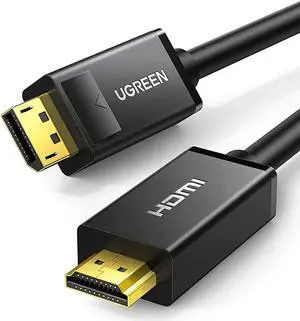 4K Displayport to HDMI Cable Uni-Directional UHD DP to HDMI Connector Video Display Cord for HDTV Monitor Projector Computer 6FT