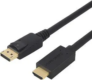 DP to HDMI Cable(DP1.2), CableCreation 6ft DisplayPort to HDMI,4K x 2K & 3D Audio&Video, Eyefinity Multi-Screen Support,1.8M / Black