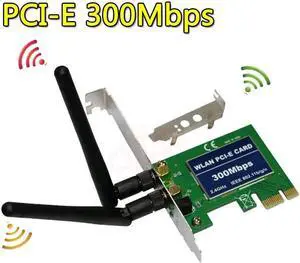 Card AC 300Mbps Wireless PCIe Network Adapter Card 5GHz/2.4GHz Dual Band PCI Express Network Card