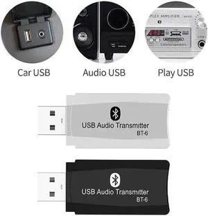 Bluetooth Receiver Transmitter 2 IN 1 Car Bluetooth Wireless Stereo Audio Adapter Usb Aux 3.5mm For Speaker TV Headphone