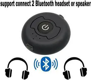 Connection Portable Bluetooth 5.0 RCA Aux 3.5mm Stereo Audio TV Transmitter Wireless Music Adapter For Two Headphones