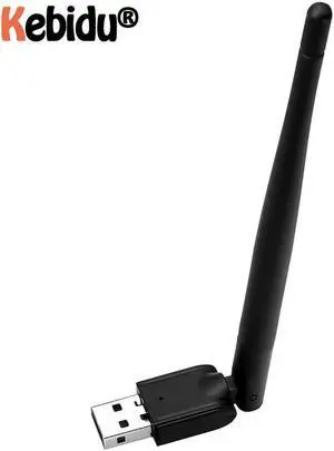 Adapter Mini Wifi Dongle Wireless WiFi Network Card 150M 2.0 802.11 B/g/n LAN Antenna Adapter Black For Laptop PC