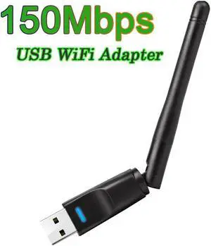 150Mbps 2.4G USB WiFi Adapter Mini Wireless WiFi Dongle Network Card USB Ethernet WiFi Receiver External WLAN Wi-Fi Adapter