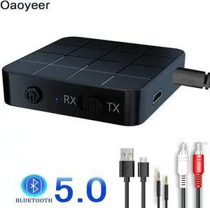 3.5mm Wireless Bluetooth Audio Receiver V5.0 Audio Adapter Headphone Speaker Music Stereo Audio Transmitter Adapter Dongle