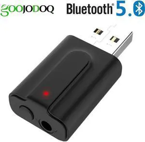 Audio Receiver Transmitter 5.0 Stereo Music 3.5mm AUX Jack 2-in-1 USB Wireless Receiver Adapter for TV PC