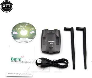 For Beini internet USB Wireless Network Card Wifi Adapter Decoder Ralink 3070 High Power 3000mW Dual omni Antenna