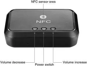 JAENFONG Bluetooth Receiver NFC/USB Disk Music Reading Stereo Wireless Adapter 3.5mm AUX/RCA Car Speaker Bluetooth Audio Receiver