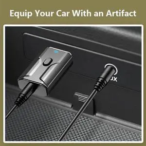 JAENFONG  2020 New Bluetooth Wireless Audio Adapter Bluetooth 5.0 Transmitter Receiver USB Mic Sound Card For PC Laptop Audio Adapter