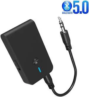 JAENFONG 5.0 Bluetooth Adapter Wireless Audio Bluetooth Transmitter Receiver for PC TV Car 3.5mm AUX Music Receiver Sender Adaptador