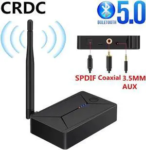 JAENFONG Optical Fiber SPDIF Wireless Adapter 3.5mm AUX RCA USB Stereo Music Bluetooth 5.0 Audio Transmitter For TV PC Headphone