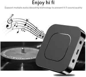 JAENFONG 5.0 Transmitter Receiver APTX HD LL Bt Audio Music Wireless USB Adapter 3.5mm 3.5 AUX Jack/SPDIF/RCA for TV PC