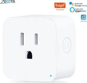 JAENFONG Smart US Plug Wlan Electrical Power Socket Adapter Outltes Wireless App Remote Control by Smartlife Tuya Alexa Google Home